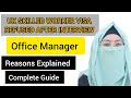 UK Skilled Worker Visa Refused After Interview For Office Manager | Reason Explained | Guide