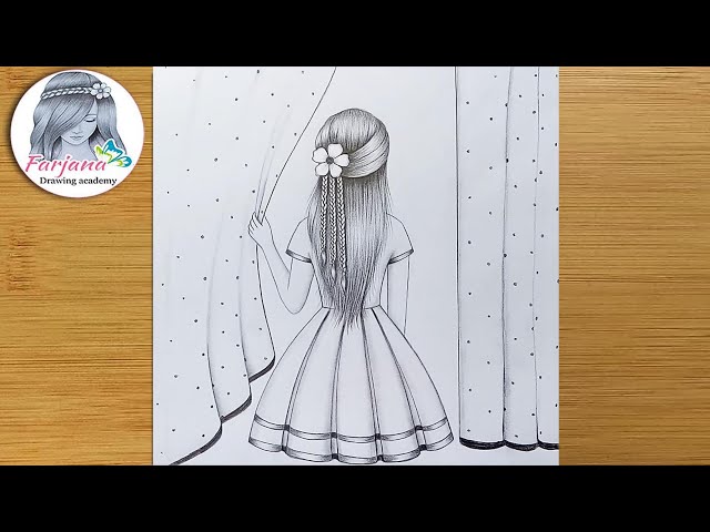 How to draw a girl step by step _ Pencil Sketch drawing_2 - video  Dailymotion
