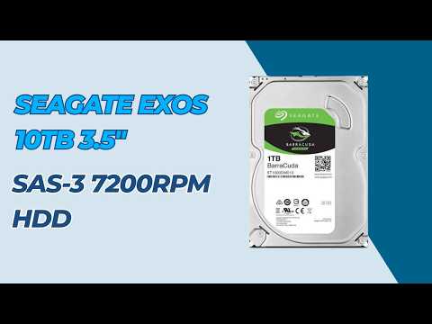 Seagate 3.5in 10 TB SAS-3 7200RPM HDD Enterprise Exos - video from UNIXSurplus