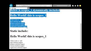 J3d JSP Actions - Include, forward and param continued