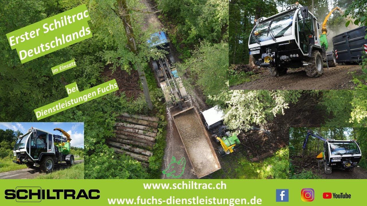 Erster Schiltrac Deutschlands im Einsatz bei Dienstleistungen Fuchs