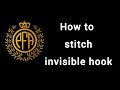 How to stitch invisible hook|invisible hook stitching in Tamil#tutorial#education#stitching#trending