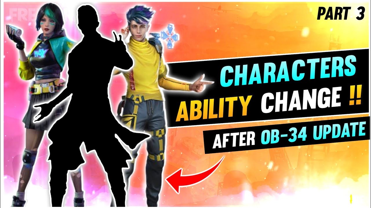 ALL CHARACTERS ABILITY CHANGE AFTER OB-34 UPDATE🔥|| 100% CONFIRMED !! WHITE SPIRIT GAMING