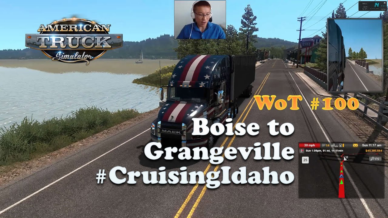 [American Truck Simulator] Idaho DLC Boise to Grangeville / A Beautiful