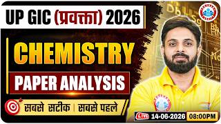 UPPSC GIC Lecturer Exam Analysis 2026 | UP GIC Chemistry Answer Key & Complete Paper Analysis