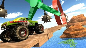 #1 Crazy Monster Truck Stunts 2020 - Gameplay iOS and Android - Mega Ramp Truck Stunts - Wow kidz