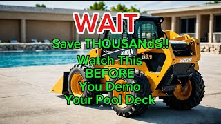 How to: NO DEMO complete pool deck remodel (watch this to save thousands)