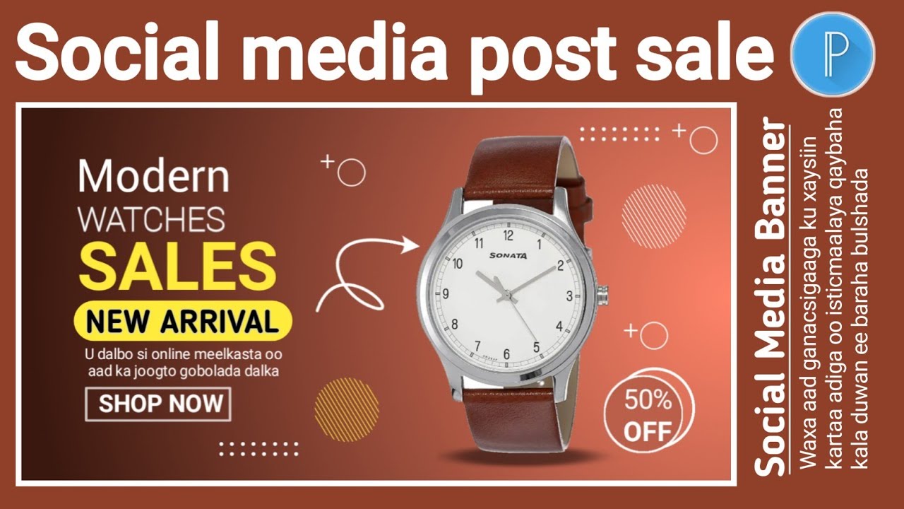 sida loo sameeyo poster ganacsi lagu xayaysiiyo adiga oo isticmaalaya mobile kaaga |poster pixellab