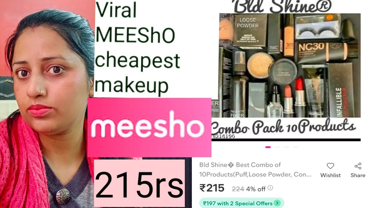 MEEShO makeup kit Honest reviews 👍Bad or good combo pack of 10product