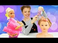 Puppenvideo mit Barbie auf Deutsch. Trendfrisuren für die Puppen. 2 Folgen am Stück.