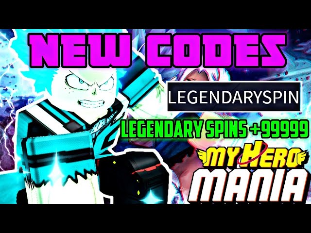 [LEGENDARY!!!] MY HERO MANIA ALL *NEW CODES*, SPIN
