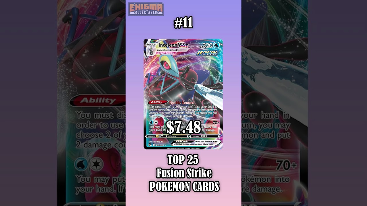 Top 25 Most Expensive Fusion Strike Pokémon Cards 