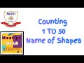 Nursery oral maths  counting 1 to 50  name of shapes  maatips  in hindi  english