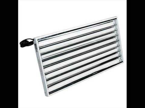 Hydro Crunch T5 FLUORESCENT 4FT 8 LAMP GROW LIGHT SYSTEM ...