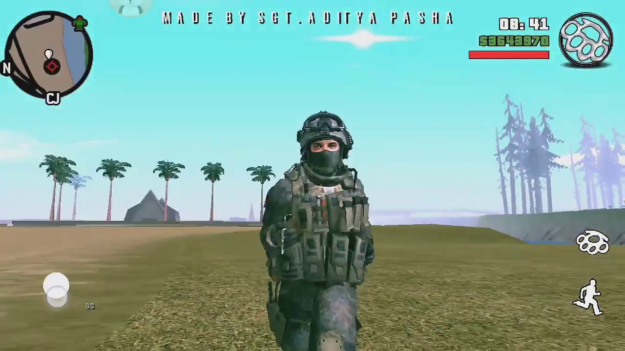 Gta Sa Lite Mod Militer Android Gta Sa Military Skin Mod Android Sounds Youtube