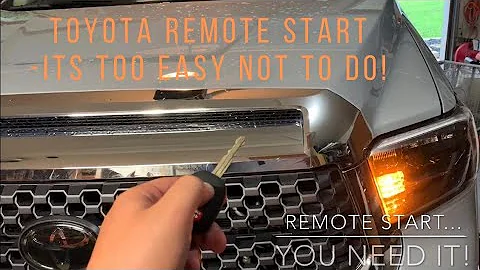 Toyota Remote Start Using Only Your Key Fob!