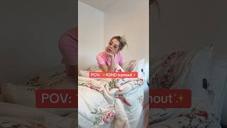 ADHD Burnout ☹️ #shorts #adhd