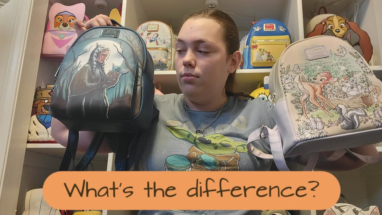 The difference between a hottopic vs. regular loungefly bag | Nat with the Packs