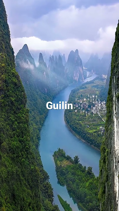 Guilin is famous for it’s beautiful mountains & crystal clear water #china #travel #guilin