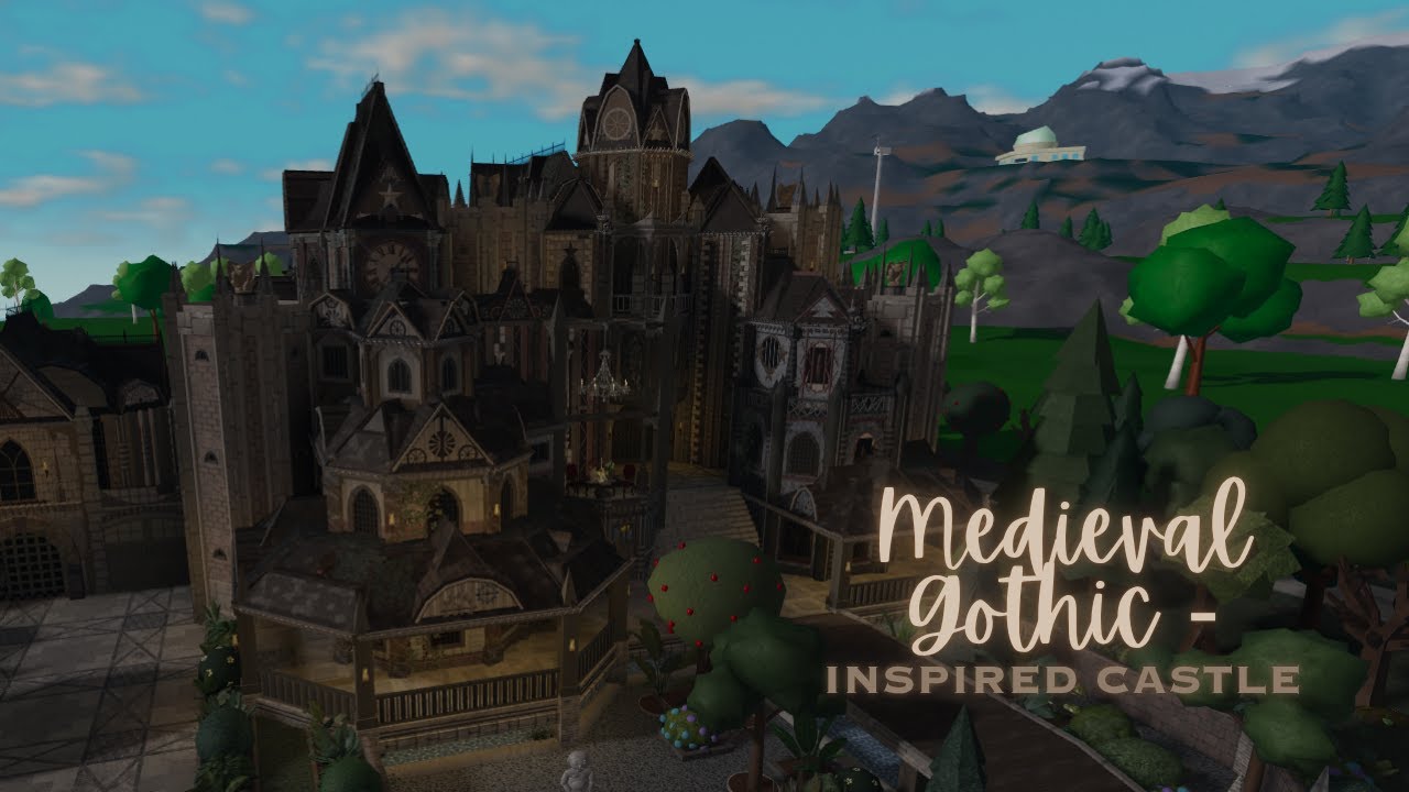 Medieval/Gothic-Inspired Castle Part (1/3) | Bloxburg Speedbuild