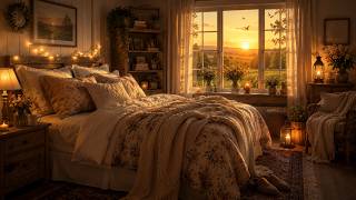 Cozy Farmhouse Bedroom | Nature & Bird Background Noise for Relaxation, Study, Focus, Work, & Sleep