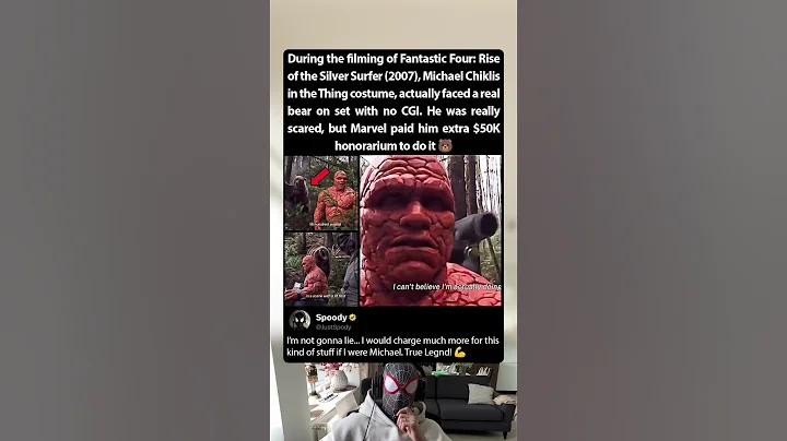 During the filming of Fantastic Four Rise of the Silver Surfer (2007), the bear was real