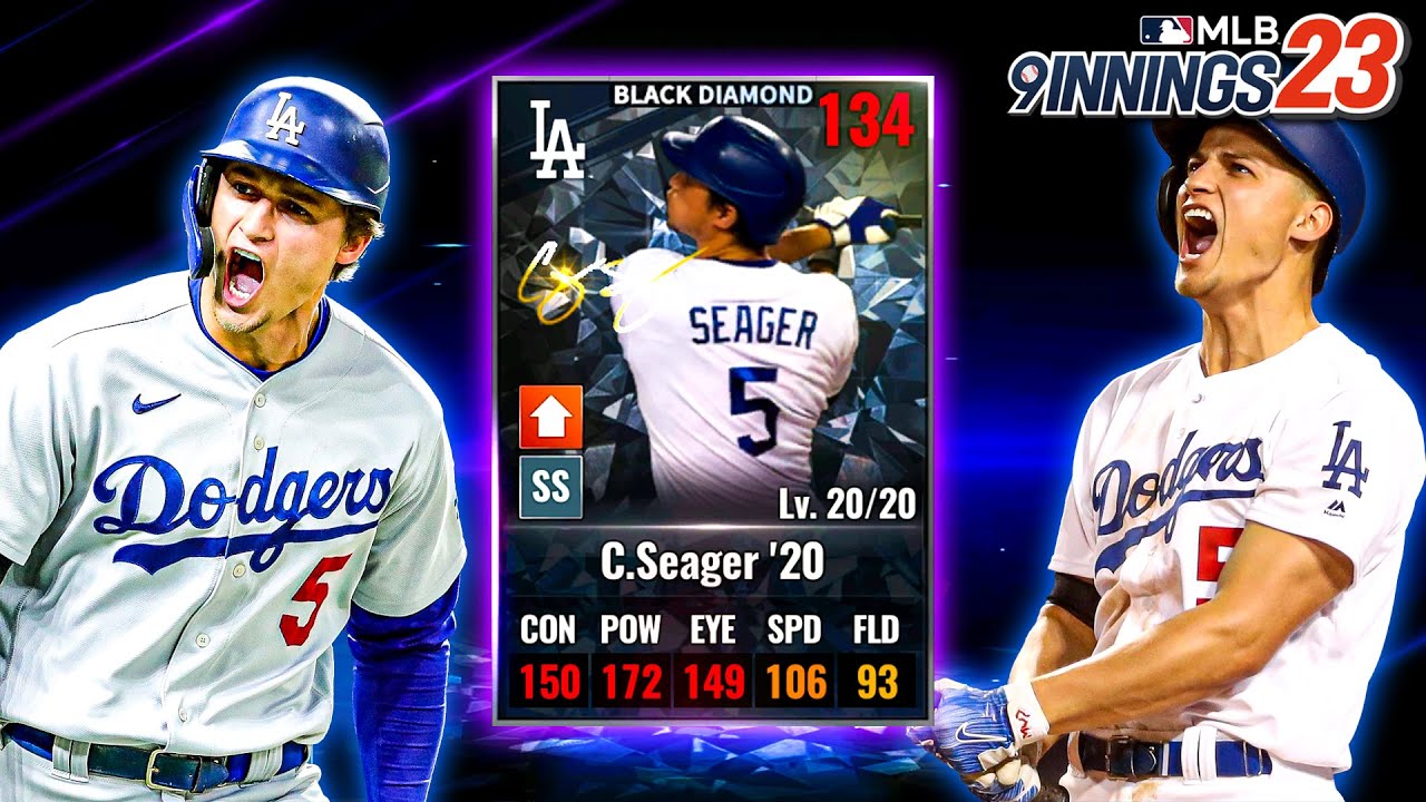 MY NEW SIGNATURE BLACK DIAMOND COREY SEAGER! - MLB 9 Innings 23 