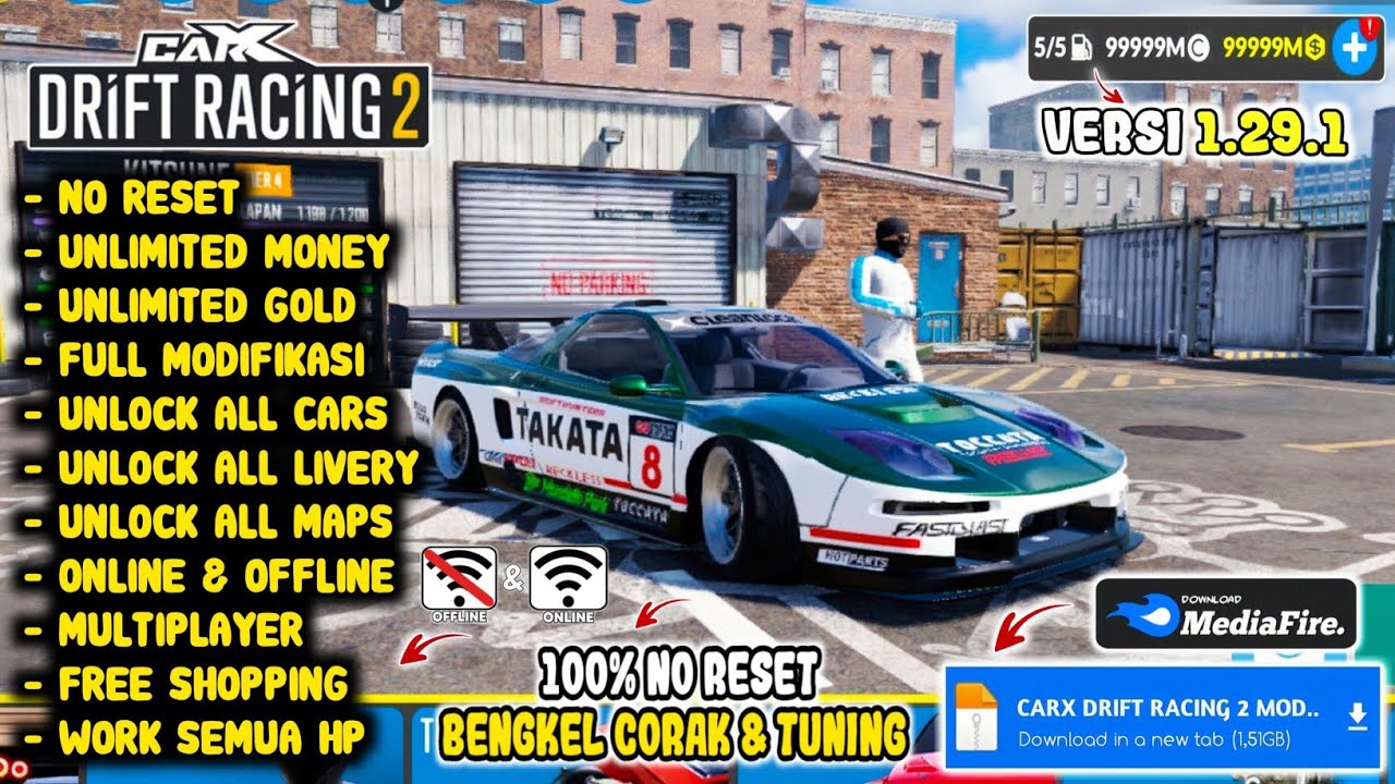 Carx Drift Racing 2 Mod Apk v1.29.1 All Cars Unlocked