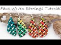 Polymer Clay Project: Faux Woven Earrings Tutorial