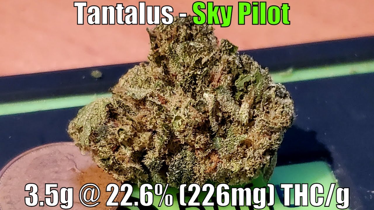 Tantalus - Sky Pilot - Unboxing Review - 3.5g @ 22.8% (228mg) THC/g (+Extreme Closeups)