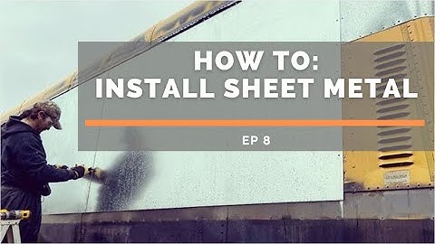 Skoolie Sheet Metal | Installing Sheets on Our School Bus Conversion | Ep 8