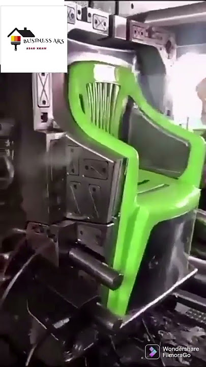 How to make a Plastic Chair on an Injection molding machine #shorts