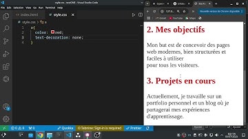 🎯 Styliser un lien HTML avec CSS : couleur rouge et sans soulignement — Pratique dans VS Code