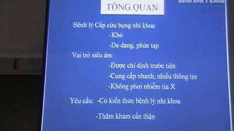 Siêu âm cấp cứu bụng trẻ em, Bs Chí