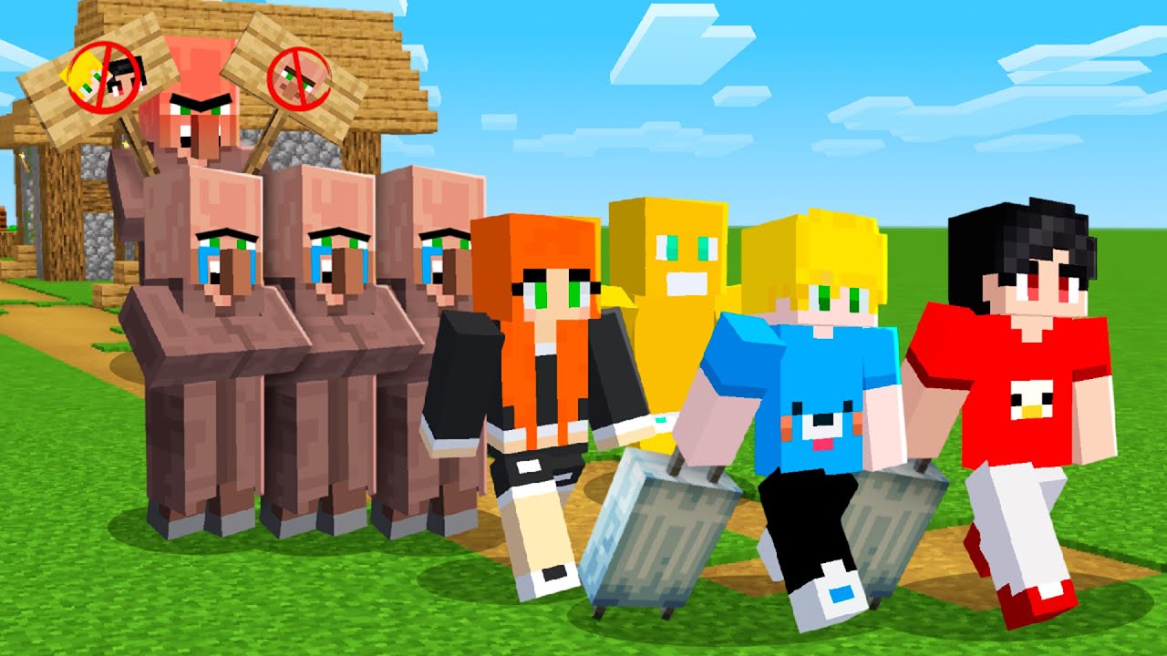 Esse Aldeão EXPULSOU todo Mundo da Vila no Minecraft!