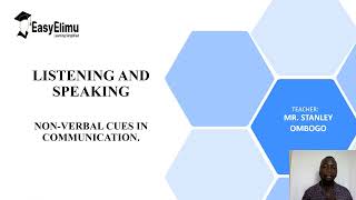 Non-verbal Cues in Communication - (Lesson 13 English Form 3 - Listening &amp; Speaking)