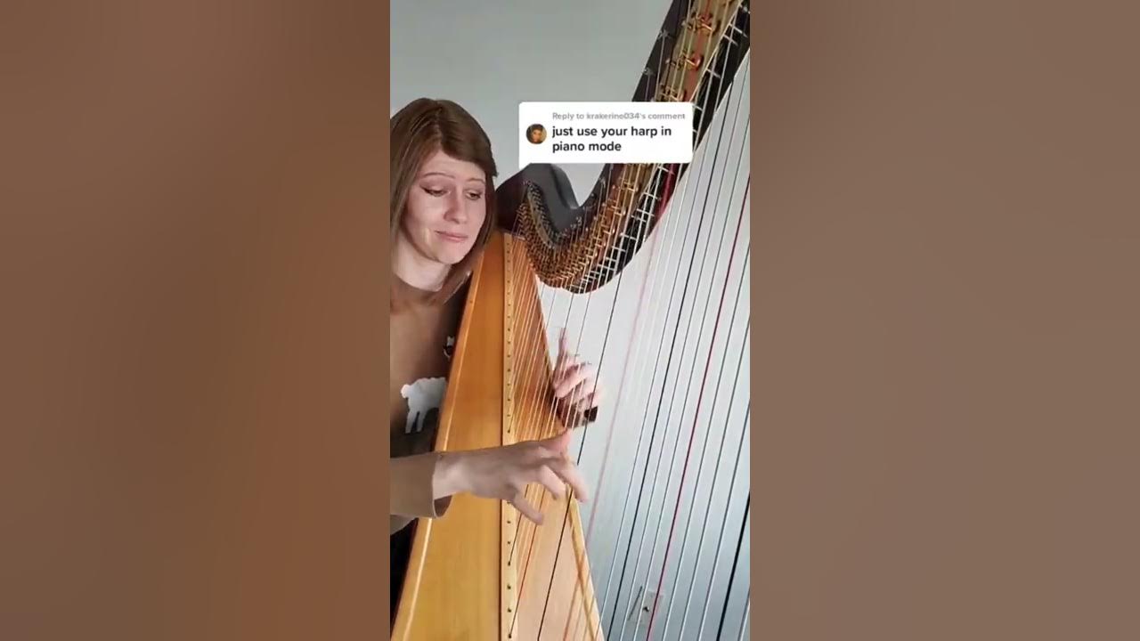 Making the harp sound like a piano😎 #shorts