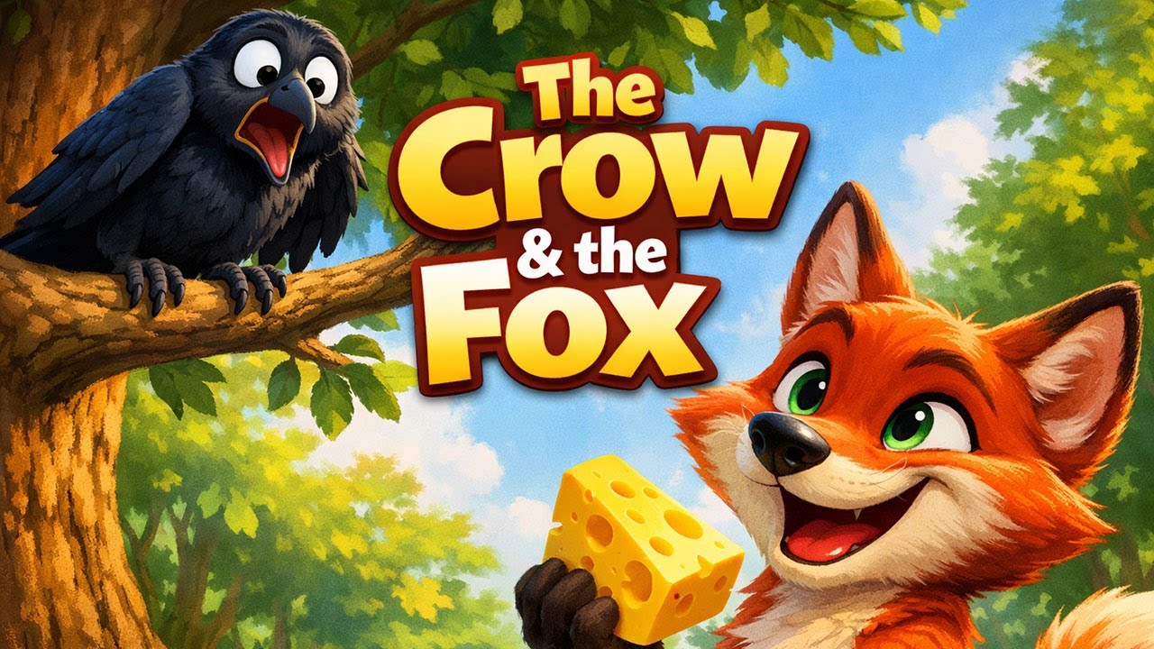 The Crow and the Fox | Classic Fable by Ivan Krylov | AI Animated Short Story