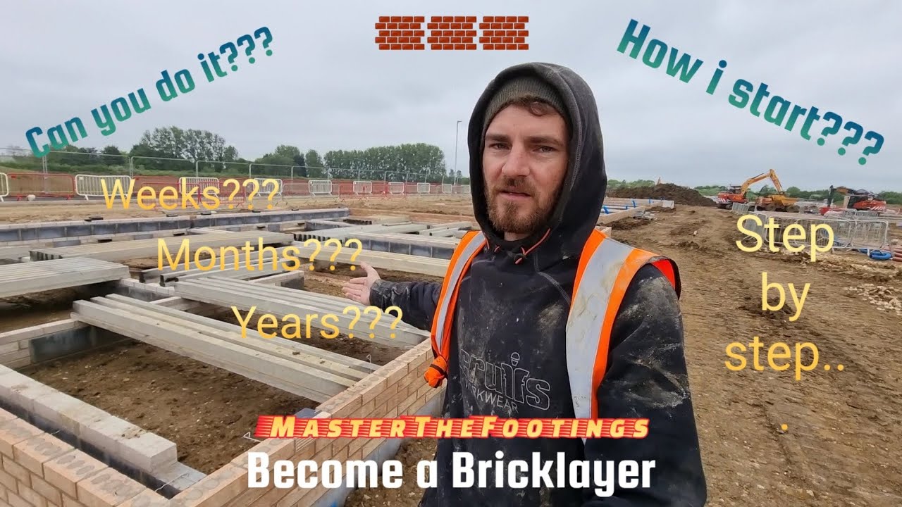 | How i Start Bricklaying | |1| #learn #footingbuild #bricklayer # ...