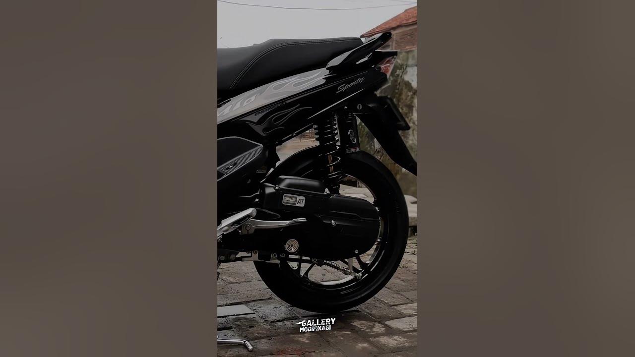 Black Proper ala @ridwan.rijaludin || Mio Sporty Modifikasi #gallerymodifikasi #miosporty
