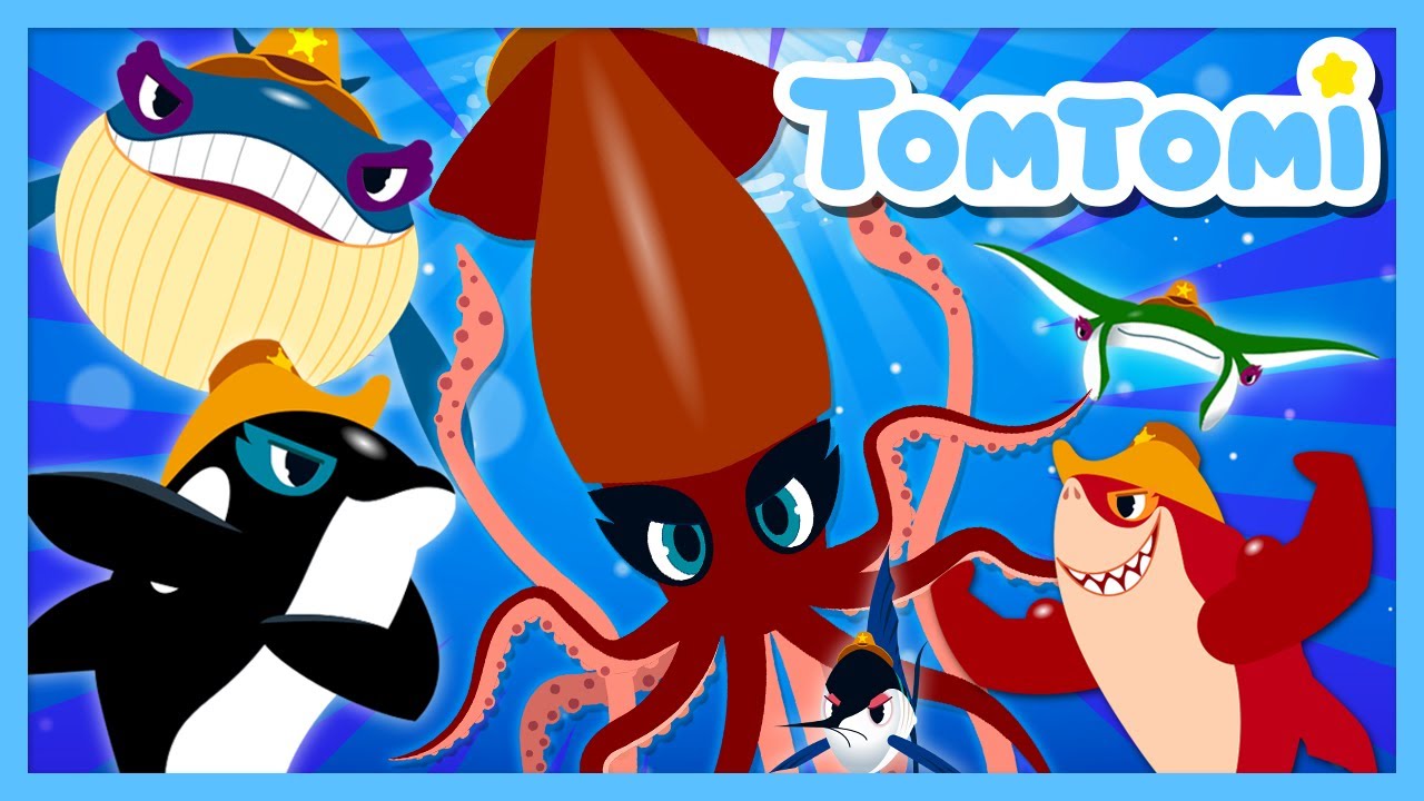 Tomtomi Insect Rangers 🦑¡Somos los Rangers del Mar! 🐋| Canciones de Animales Marinos ...