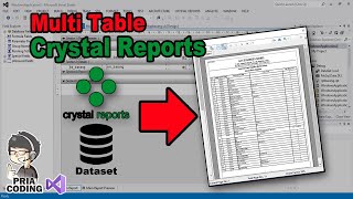 How to Create Multi-Table Crystal Reports with Datasets in VB .Net | VB.Net Crystal Reports Tutorial