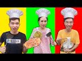 PHD | Ai Làm Bánh Pizza Và Burger Ngon Nhất Là Vua Đầu Bếp | Who Can Make a Better Pizza or Burger?