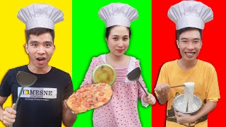 PHD | Ai Làm Bánh Pizza Và Burger Ngon Nhất Là Vua Đầu Bếp | Who Can Make a Better Pizza or Burger? screenshot 3