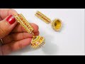 Paper Quilling Jhumkas/Making Traditional look Jhumkas/Paper Jhumkas/Handmade Jewelry