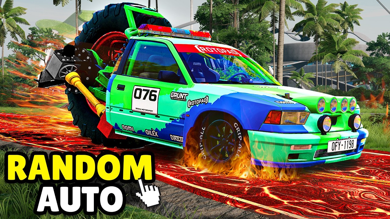 MOEILIJKE WEGEN met RANDOM AUTO's in BeamNG !! 😲