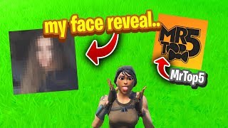 My Face Reveal.. (Fortnite with MrTop5)