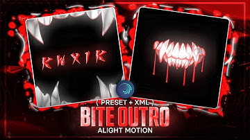TRENDING BITE OUTRO 💀🔥 | FREE PRESET | ALIGHT MOTION | KWXIK FX#outroedit#outropreset#alightmotion