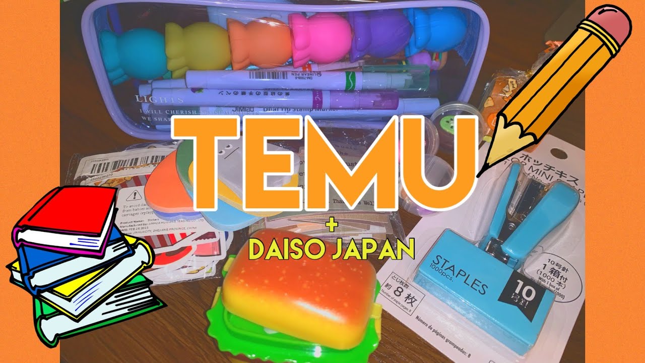SCHOOL SUPPLIES FROM TEMU!! (FT. Daiso Japan) YouTube