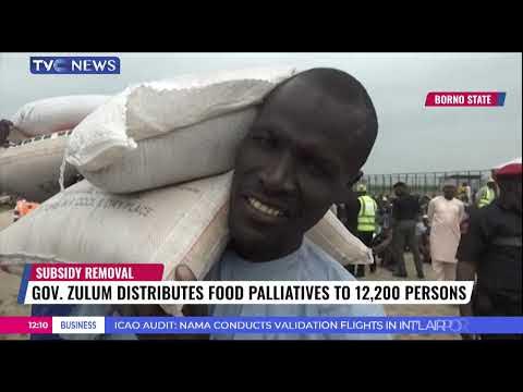 Borno State Gov., Babagana Zulum Distributes Food Palliatives to 12,200 Persons